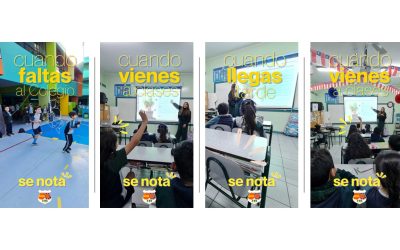 Cuando vienes a clases, se nota