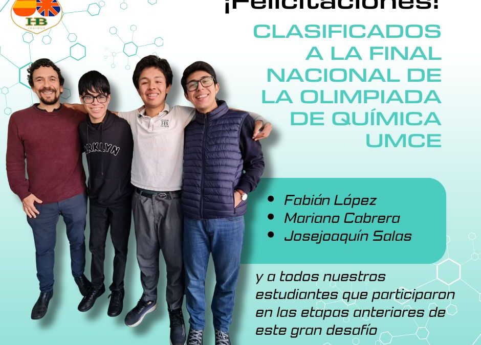 ¡Orgullo CHB! Estudiantes clasifican a la Final Nacional de la Olimpiada de Química UMCE