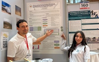 Sofía Fernández y el profesor Omar Rojas representan al Colegio Hispano Británico en la X Expo-Ciencias Nacional Chile 2025