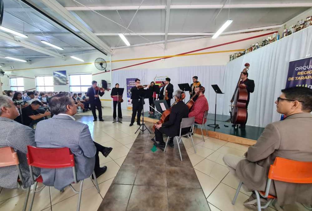 La Experiencia Hispano Británico se vivió en un concierto educacional junto a la Orquesta Regional de Tarapacá