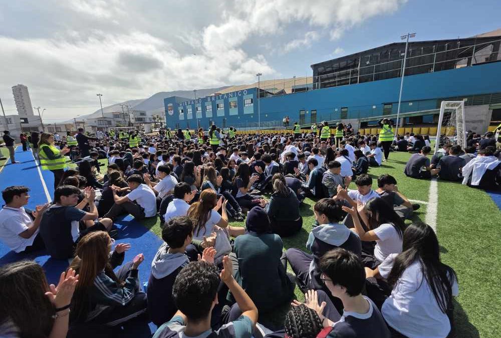 Colegio Hispano Británico realizó nuevo simulacro de evacuación para fortalecer la cultura preventiva