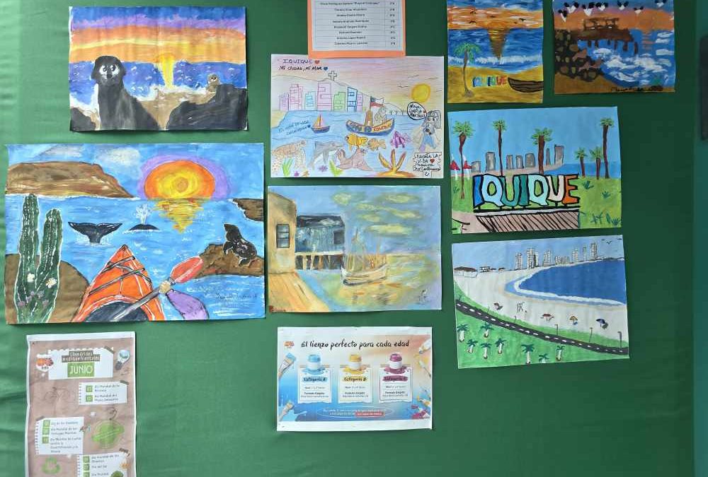 Colegio Hispano Británico premió a los ganadores del concurso «Colores del Mar de Iquique»