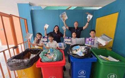 4° Básico A y 5° Básico B destacan por su compromiso con el reciclaje