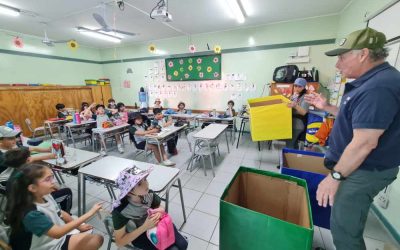 Pequeños recicladores: estudiantes de 1° y 2° Básico aprenden a cuidar el medio ambiente